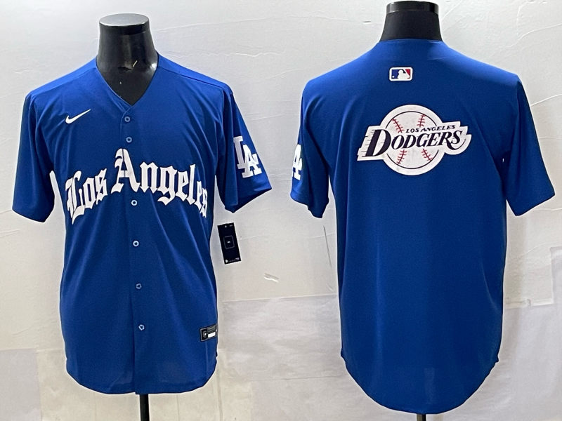 Men Los Angeles Dodgers Blank Blue 2025 Nike MLB Jersey style 0046